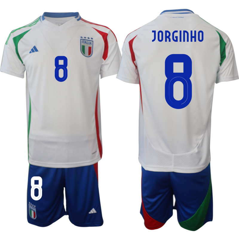 Men 2024-2025 Season Italy away white #8 Soccer Jersey